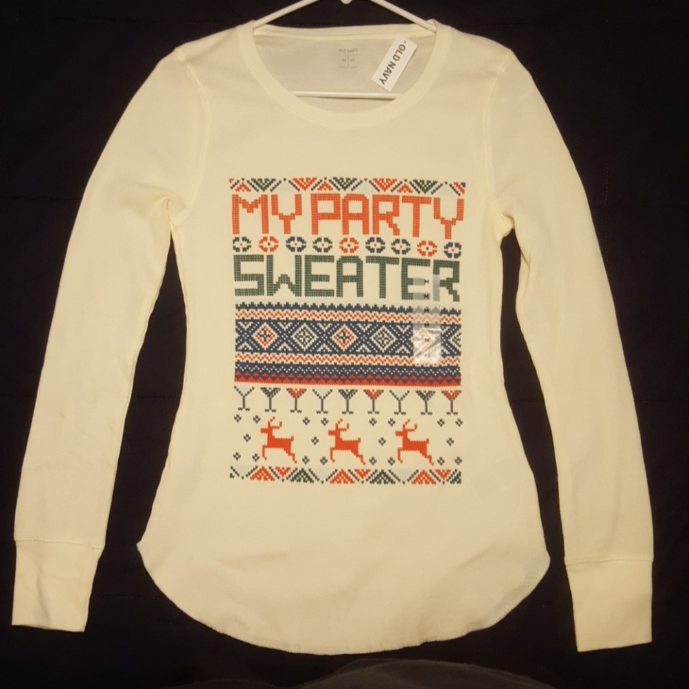 Old Navy Holiday Party Thermal. NWT